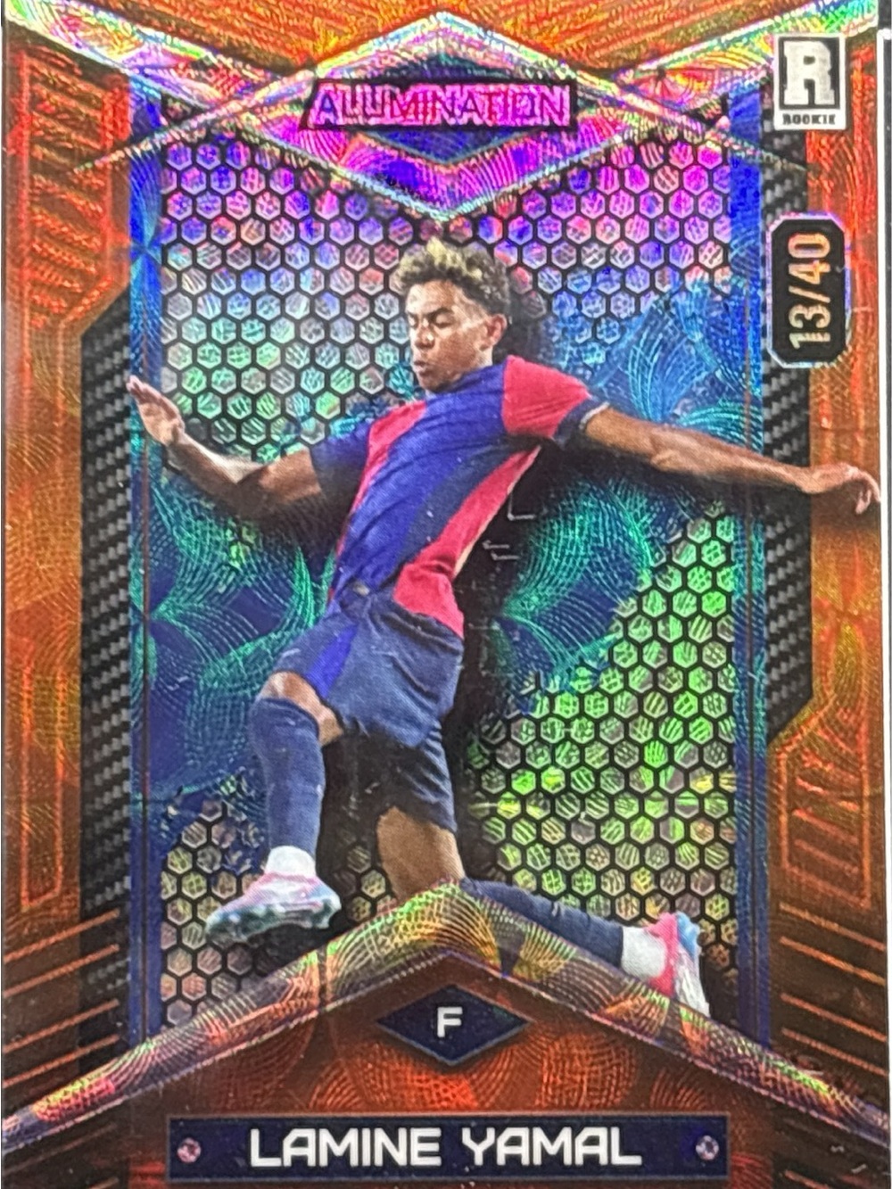 Wild Card Lamine Yamal Rookie Soccer Trading Card — LE 13/40